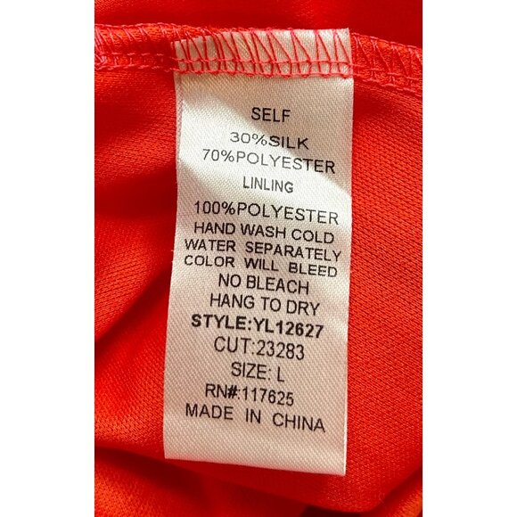 NWT YA Los Angeles‎ Maxi Accordion-Pleated Silk-Blend Boho Romantic Skirt Sz L - Picture 6 of 8